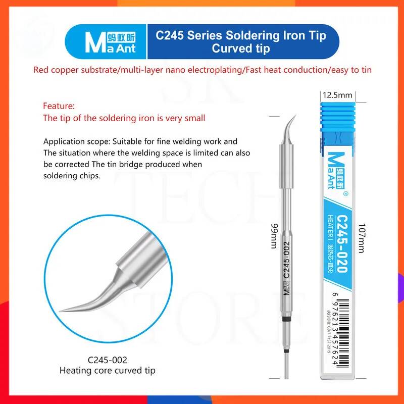 Diy Electronics Shop - Rapid Heating C245 Soldering Tips 1-second