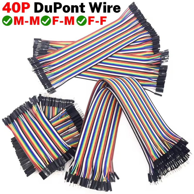 Diy Electronics Breadboard - 40Pin Dupont Cable Ribbon Jumper Wire
