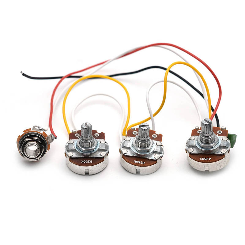 Diy Guitar Electronics Kit - Electric Bass Wiring Harness 2V1T with