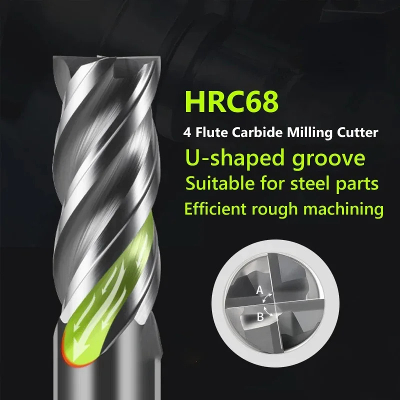 Diy Cnc Router Electronics - CNC HRC68 Carbide End Mill Unequal