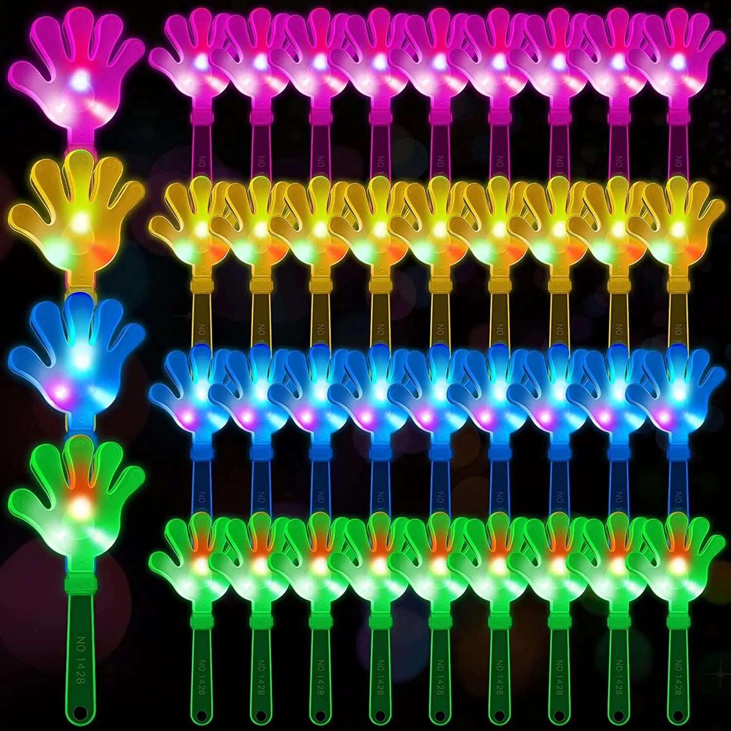 Diy Halloween Electronics - 12pcs Hand Clappers Light up LED