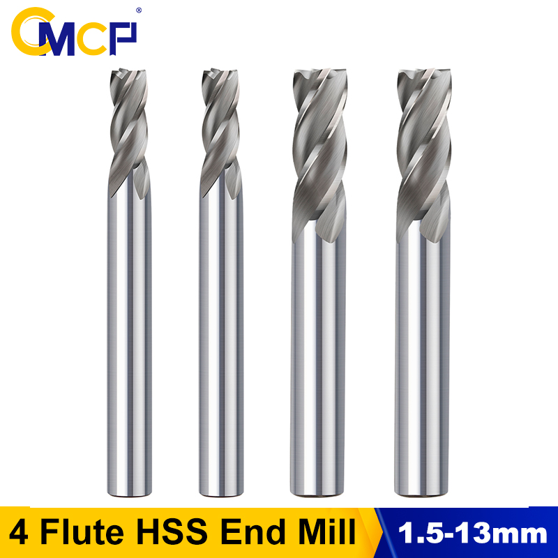Diy Cnc Router Electronics - CMCP 1.5-13mm 4 Flute HSS End