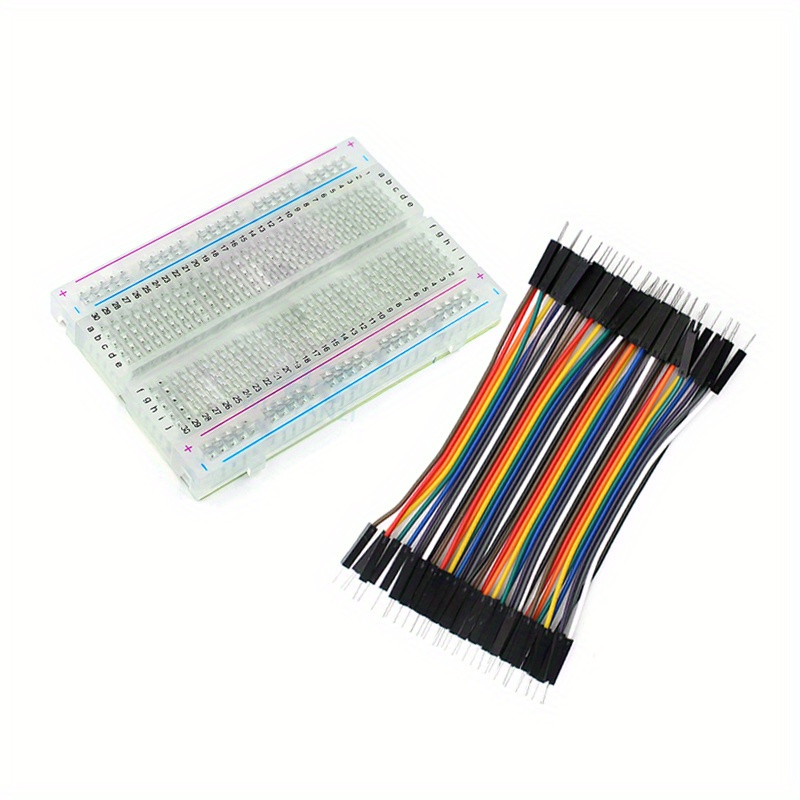 Diy Electronics Breadboard - 1pc 400 Point Transparent Mini Breadboard