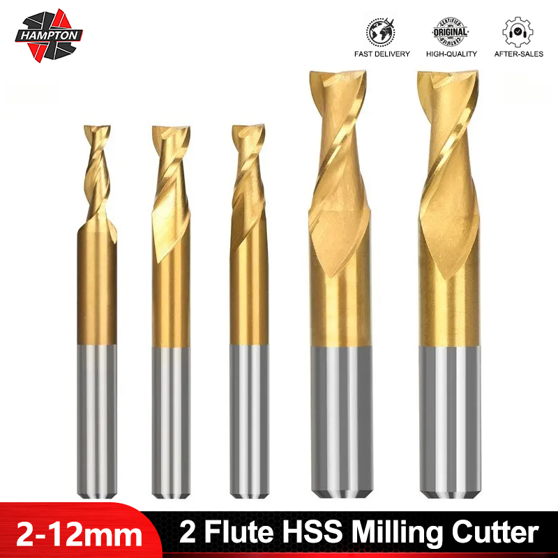 Diy Cnc Router Electronics - HAMPTON 2 Flute HSS Milling Cutter