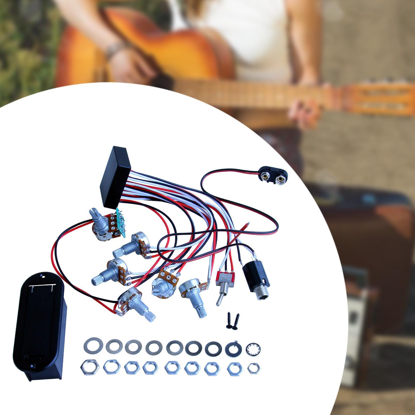 3 Band Active Passive Pickup R - đánh giá và giá Diy Guitar Electronics Kit