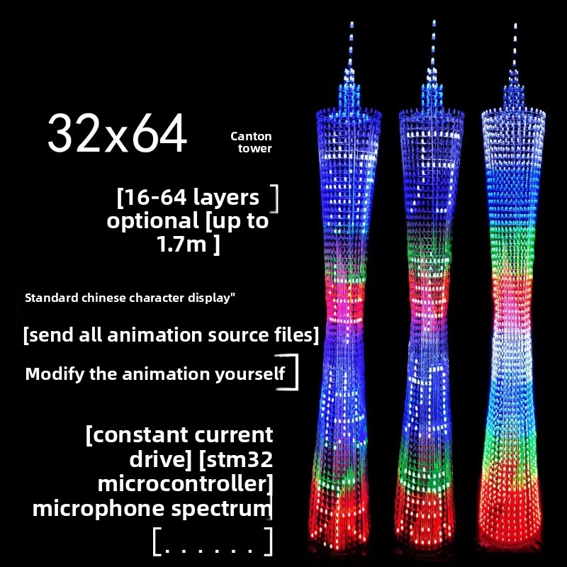 64 Layers Canton Tower DIY Ele - đánh giá và giá Useful Diy Electronics