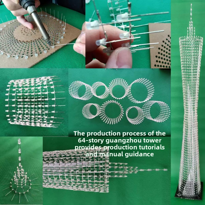 64 Layers Canton Tower DIY Ele - đánh giá và giá Useful Diy Electronics